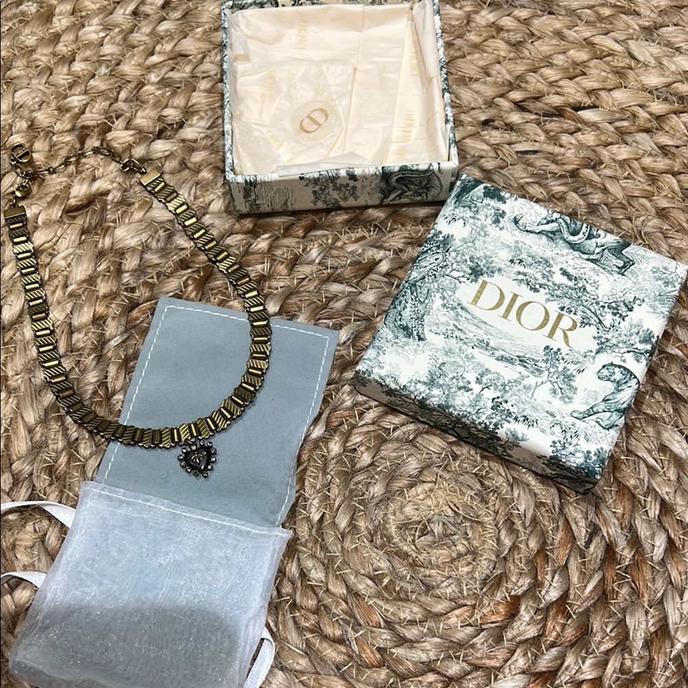 Dior Crystal Bee Choker Necklace